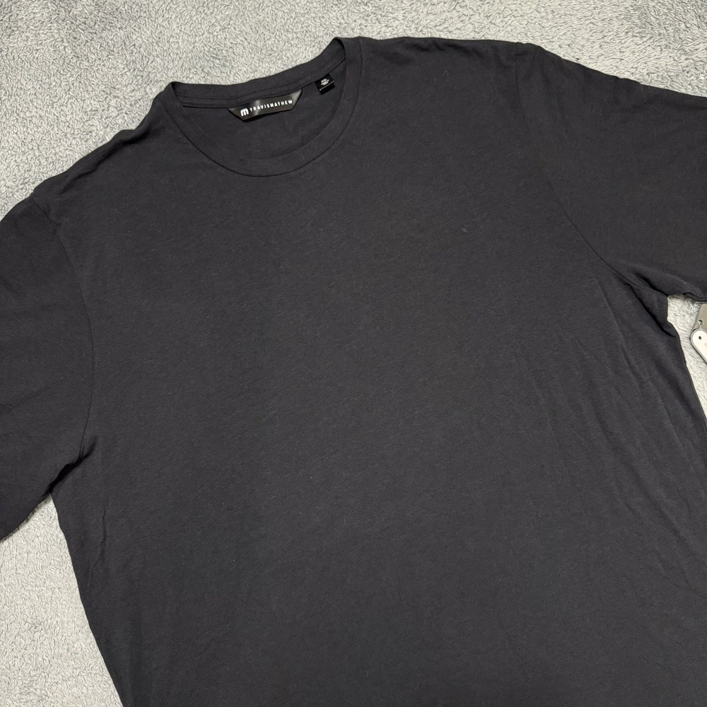 Travis Mathew Golf Cloud Crew T-Shirt Men's Size 2XL Black NWT Performance